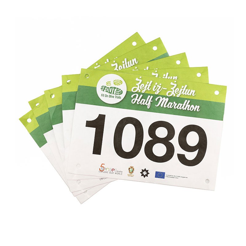 JT-240190 902-928MHZ αδιάβροχη ετικέτα μαραθωνίου Tyvek RFID