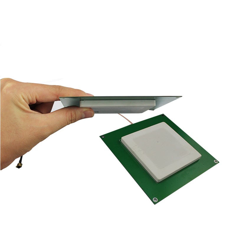 JT-T0080 5dBi UHF RFID Κεραμική Κεραία 80*80mm 860-960MHz RHCP Υψηλής Ευαισθησίας