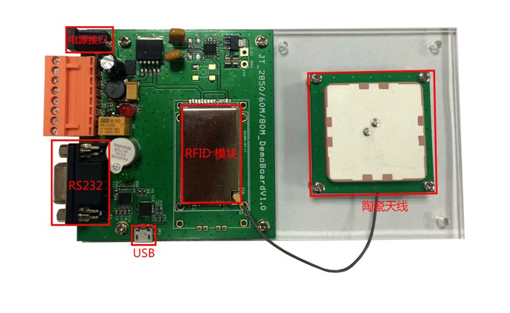 Μονάδα RFID UHF μικρού μεγέθους 0-100CM ISO18000 6C για PDA 41x25MM