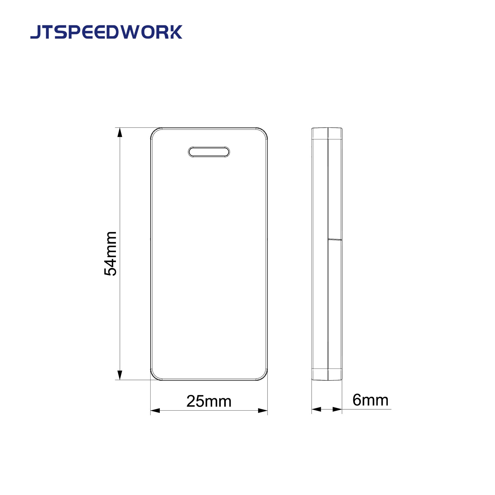 JT-T2490 2.4Ghz RFID Ενεργή ετικέτα για διαχείριση αποθεμάτων με αντικαταστάσιμη μπαταρία