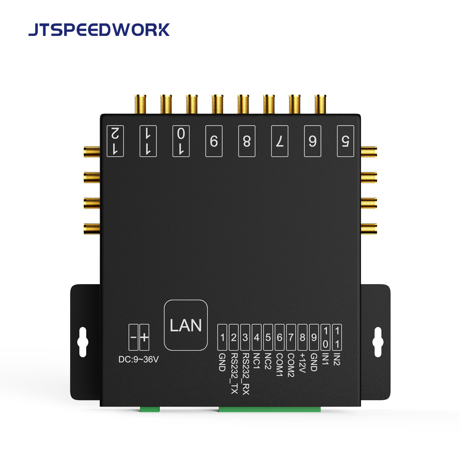 JT-932-8/16 8/16-θυρών UHF RFID Σταθερός Αναγνώστης 860-960MHz για Διαχείριση Αποθήκης