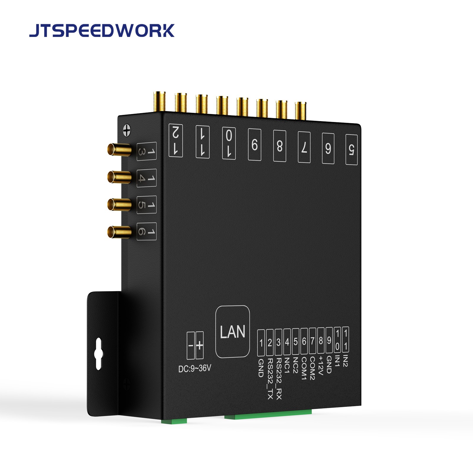 JT-932-8/16 8/16-θυρών UHF RFID Σταθερός Αναγνώστης 860-960MHz για Διαχείριση Αποθήκης