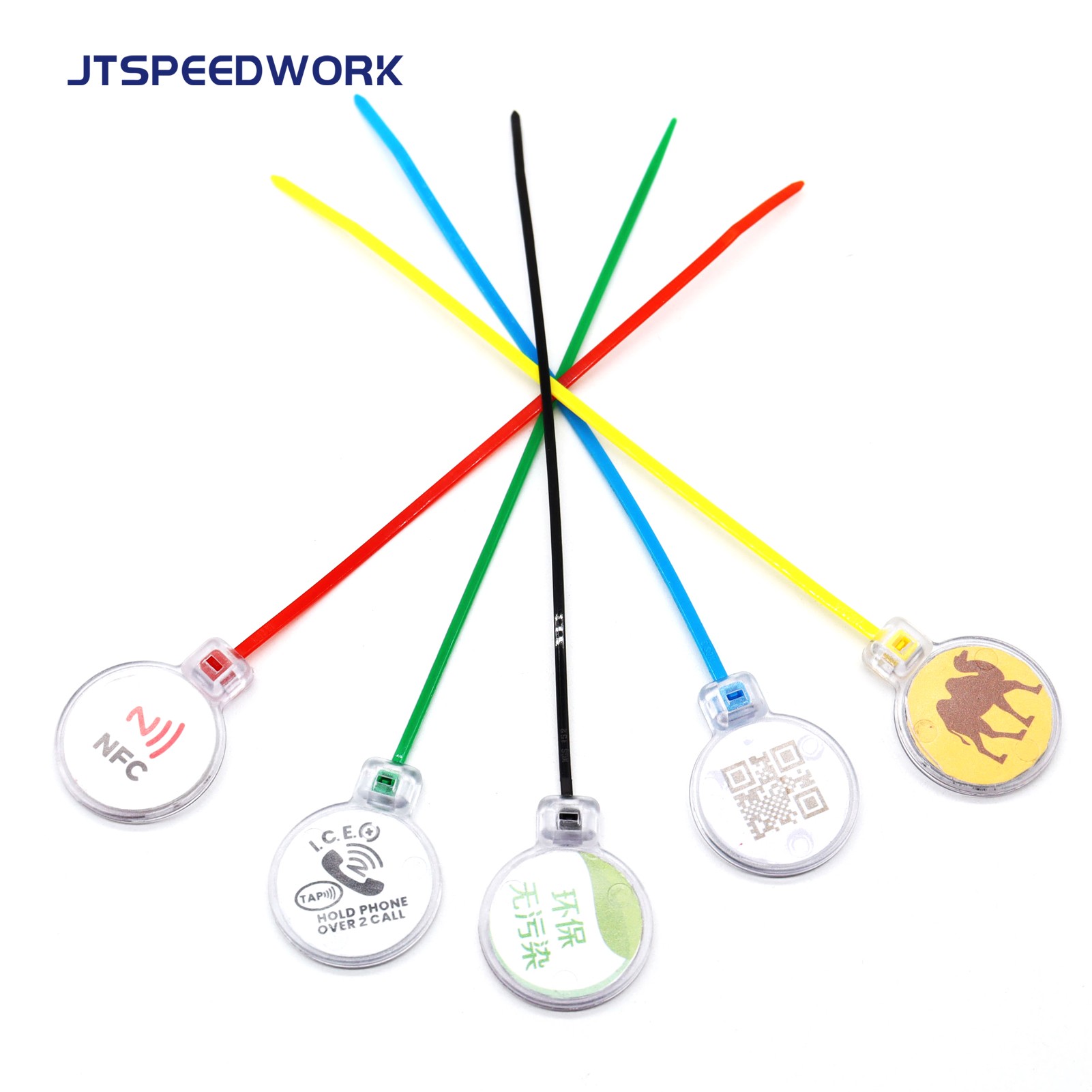 Ετικέτα δεσίματος καλωδίων JT-ZD28T UHF/NFC/LF RFID IP67