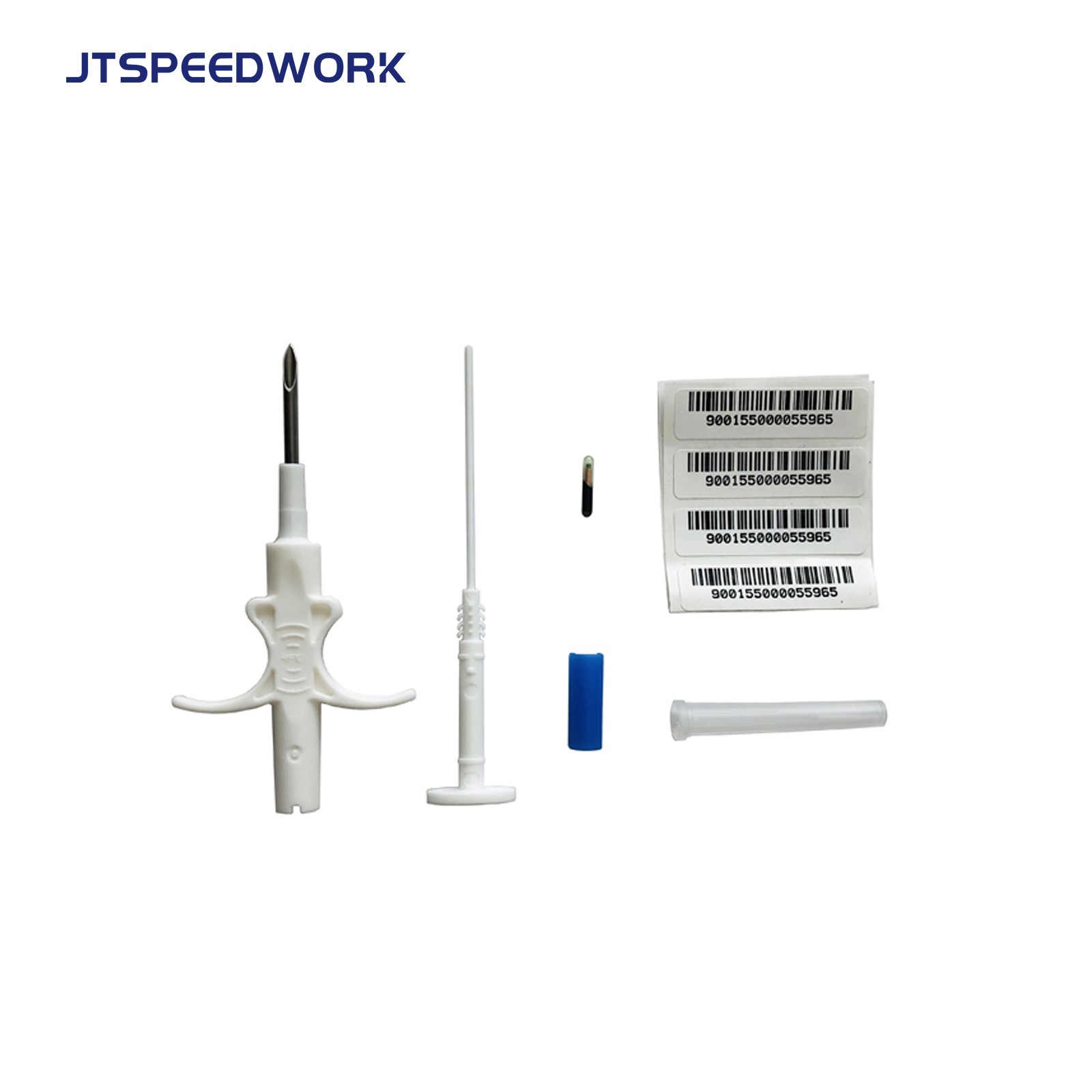 JT-A002 RFID Tag Chip Pet ID Ζωικό Microchip Tracking Tags Εκχύσιμα 134.2khz Ζώα που Εμφυτεύονται με Βελόνα Μίας Χρήσης