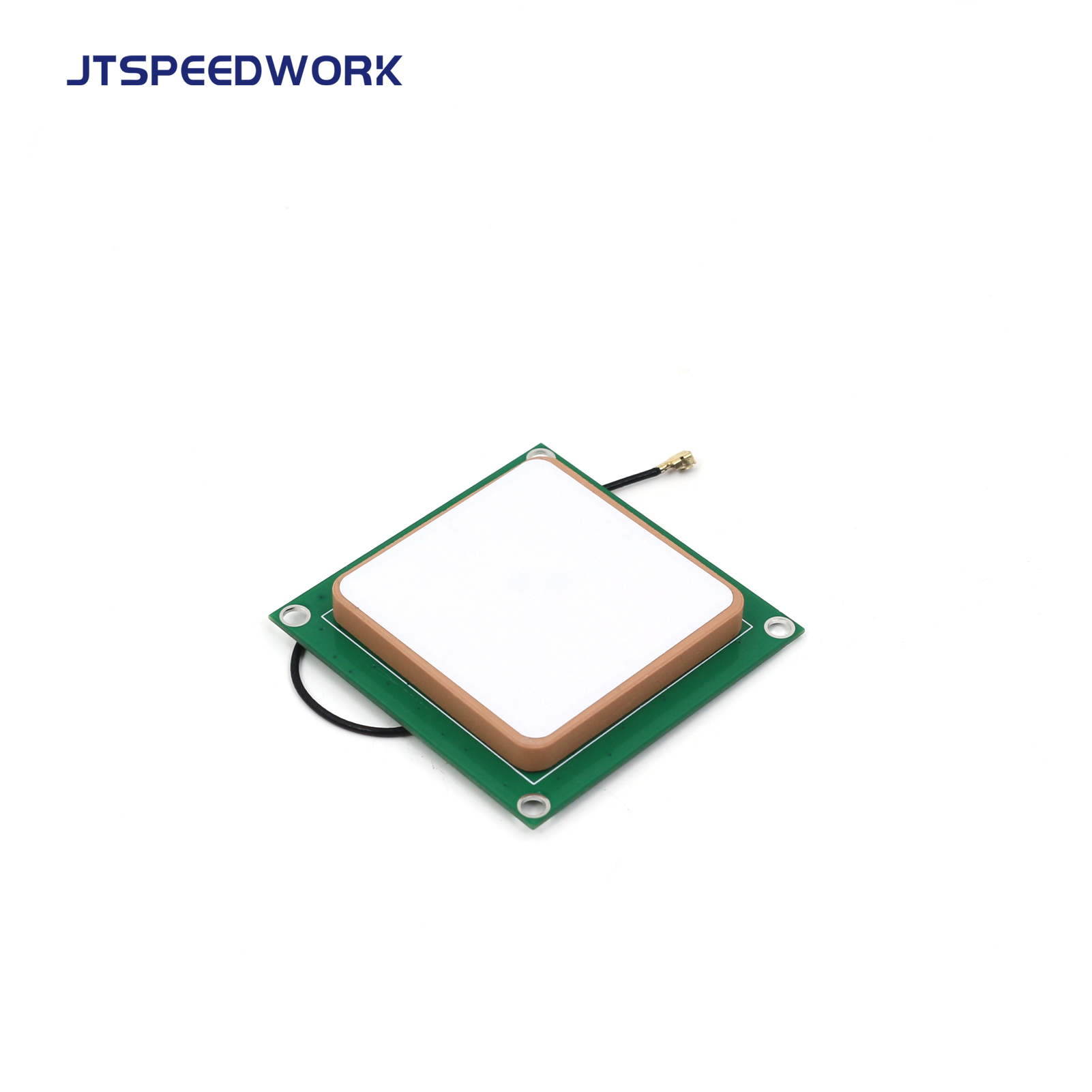 JT-T0040 Κεραμική κεραία 3dBi UHF RFID 40*40mm 860-960MHz RHCP Κυκλική πόλωση με προσαρμοσμένο σύνδεσμο
